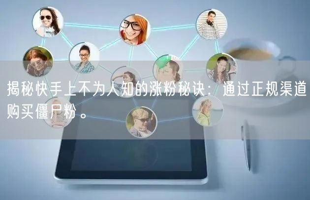 揭秘快手上不为人知的涨粉秘诀:通过正规渠道购买僵尸粉。
